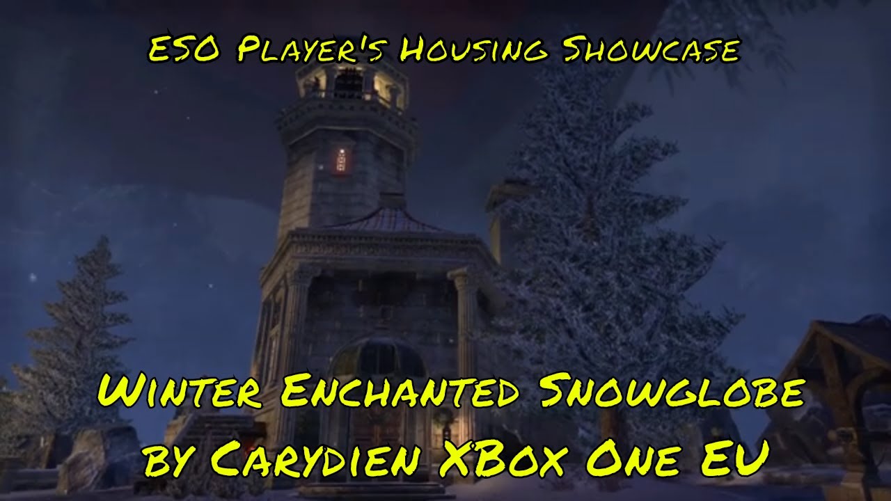 Elder Scrolls Online Player House Showcase: Winter Snowglobe by Carydien