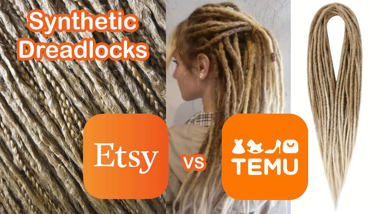 I bought synthetic dreadlock extensions on Temu so you don't have to
