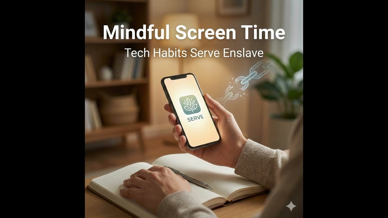Mindful Screen Time - Tech Habits Serve Enslave
