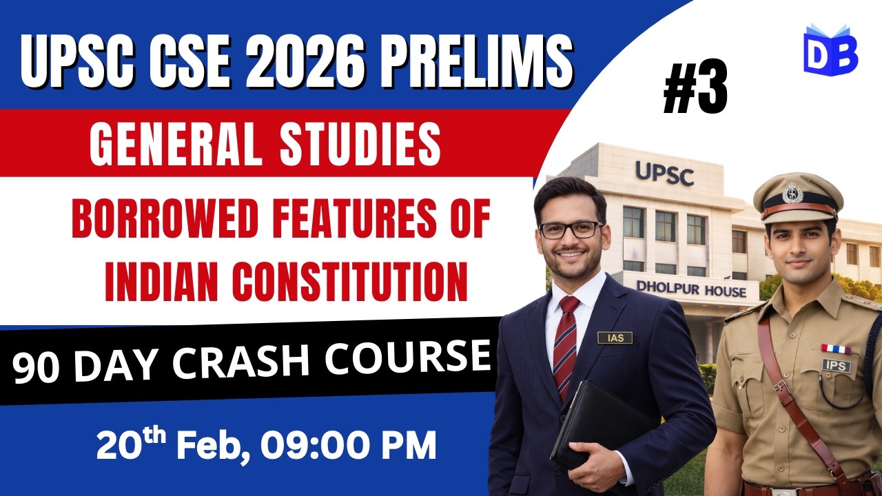 Borrowed Features of Indian Constitution 🔥 UPSC Prelims 2026 | GS Foundation by Quasif Ansari Sir