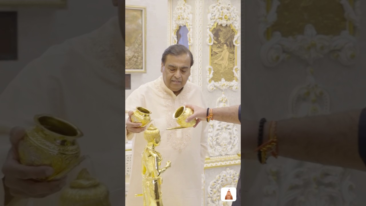 Sacred Blessings in London &ndash; Mukesh, Anant & Radhika Ambani&rsquo;s Special Pooja at Neasden Temple 🙏💫