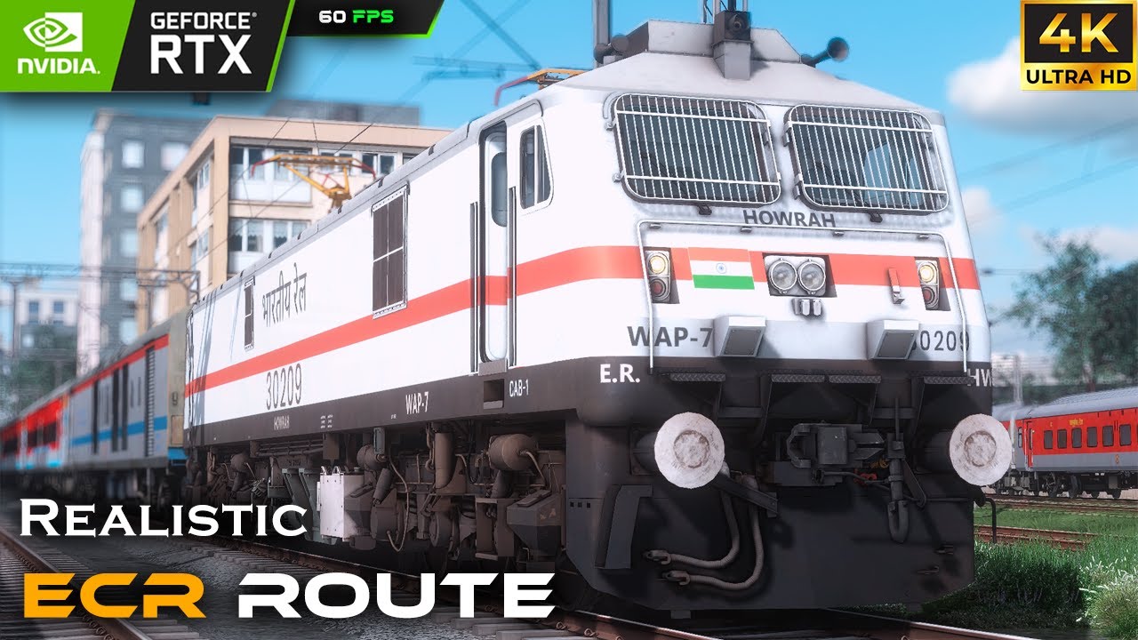 New ECR route Gameplay RAILWORKS....#indianrailways #trainsimulator #railworks