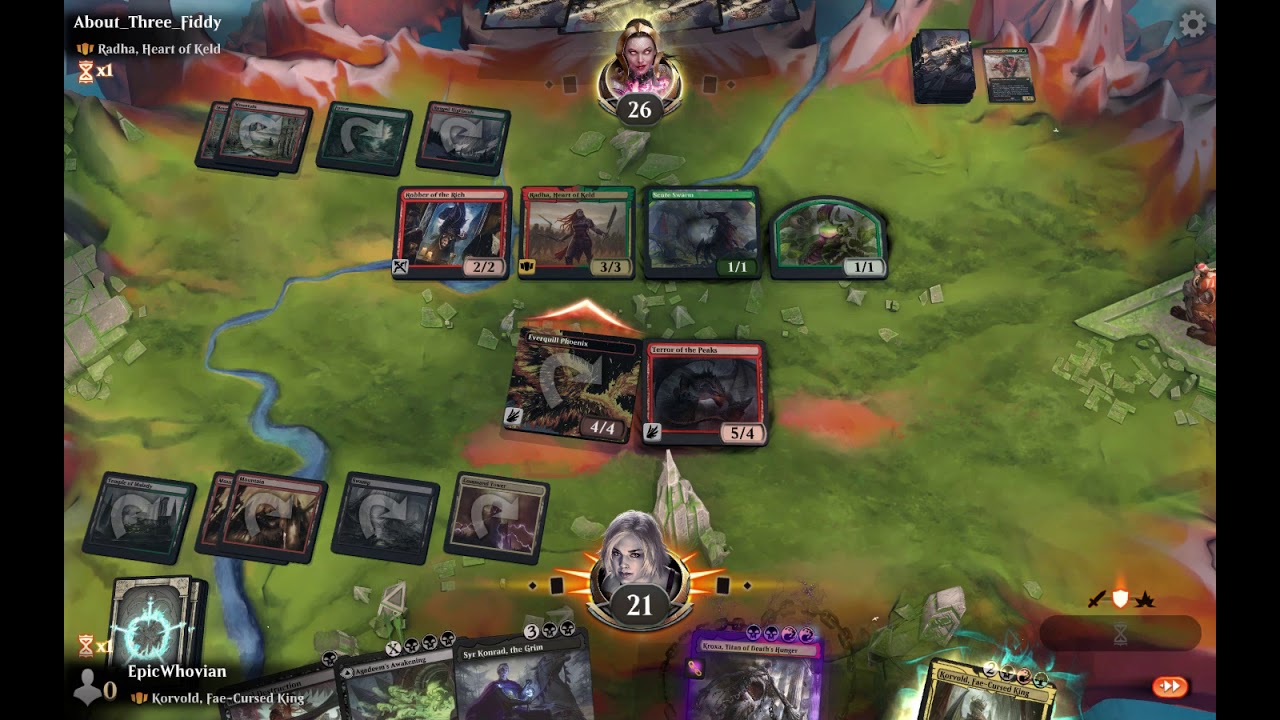 MTG Arena: Brawl | Korvold, Fae-Cursed King vs. Radha, Heart of Keld