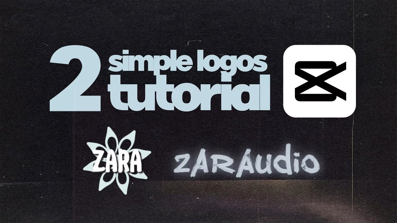 2 simple logo tutorial (capcut tutorial) | zaraudio