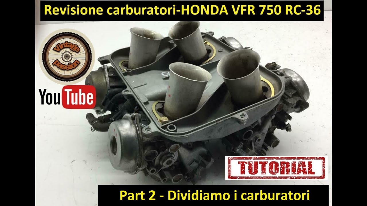 Revisione carburatori HONDA VFR 750 RC-36. Part 2