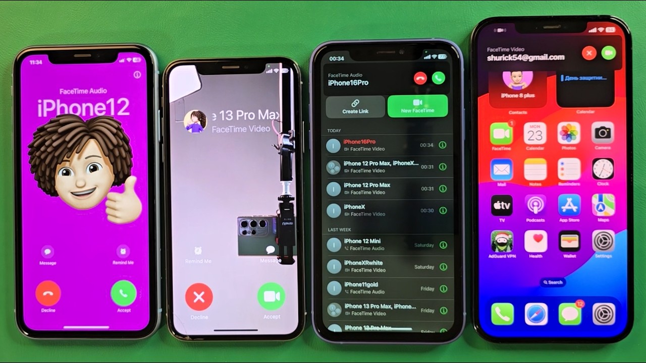Facetime Incoming call& Outgoing call iPhoneXr iPhoneX iPhone16 iPhone12Promax