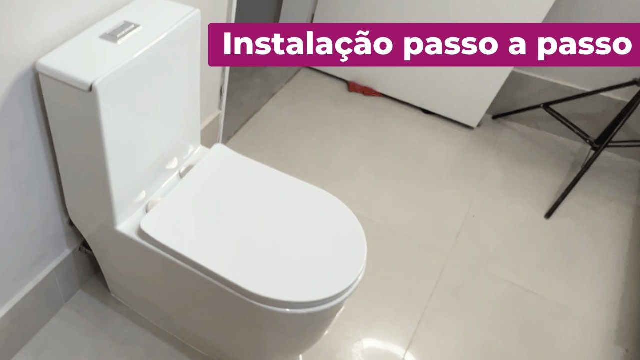 Como instalar vaso sanitário Pingoo Amazonita passo a passo