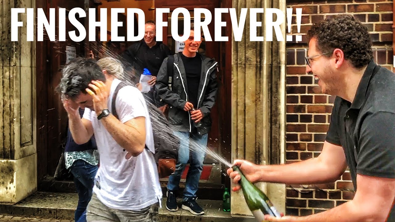 EPIC END TO CAMBRIDGE EXAMS + CRAZY CHAMPAGNE SPRAY