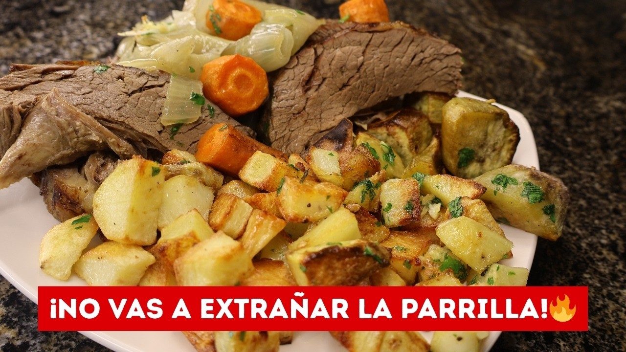 🔴Cómo lograr un VACÍO al HORNO JUGOSO y BLANDO (con PAPAS CRUJIENTES) #VacioAlHorno #CarneAlHorno