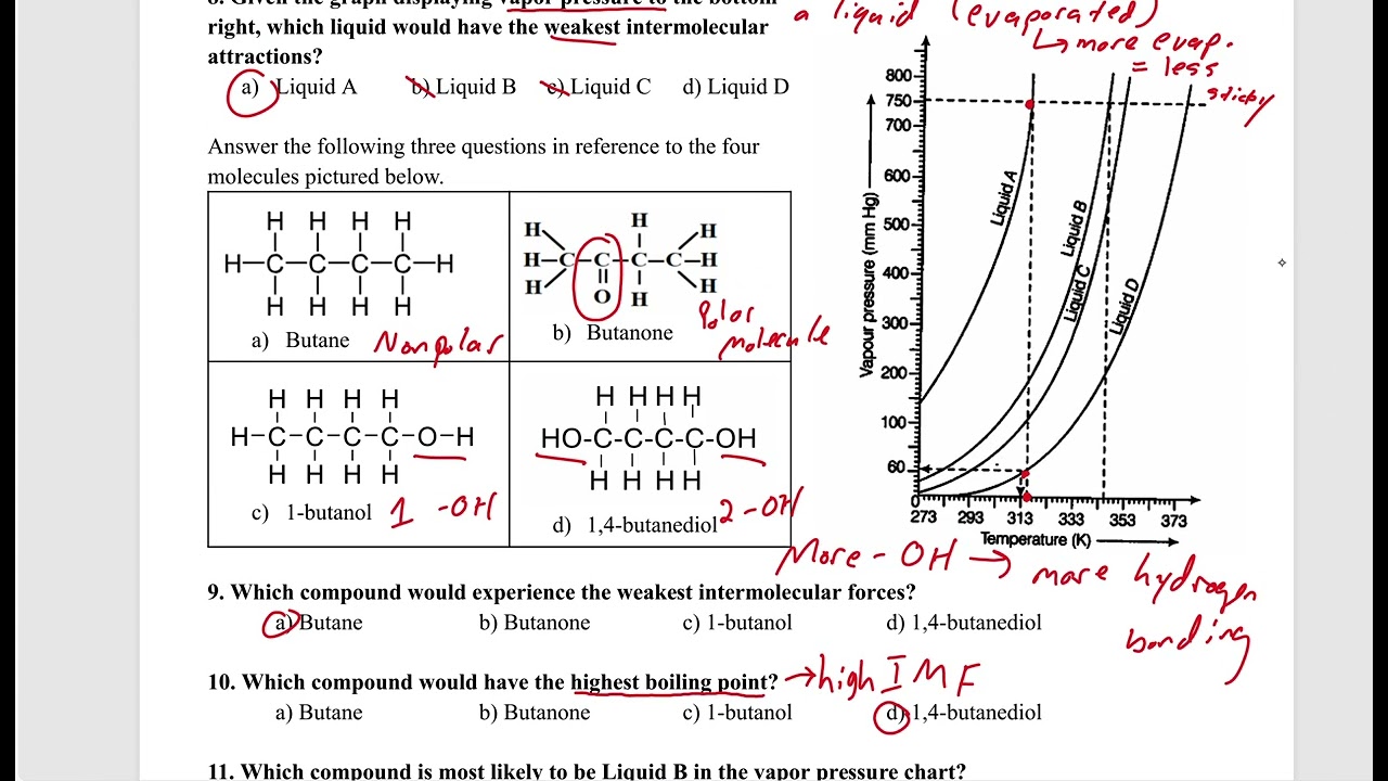 Chemical Bonding and Intermolecular Forces Exam Review