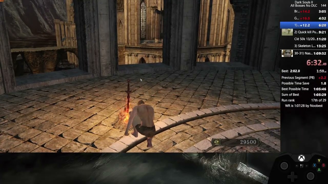 Speedrun Dark Souls 2 All Bosses No DLC 1:08:50