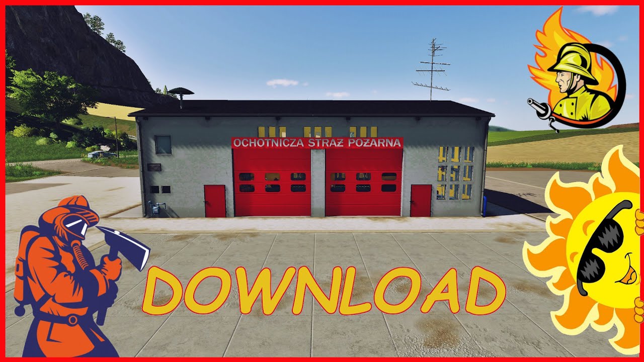 🚨🚨 Budynek Placeable Remizy Strażackiej 🚒🚒 DOWNLOAD❗️ link w opisie 👇🏼  Zapraszam