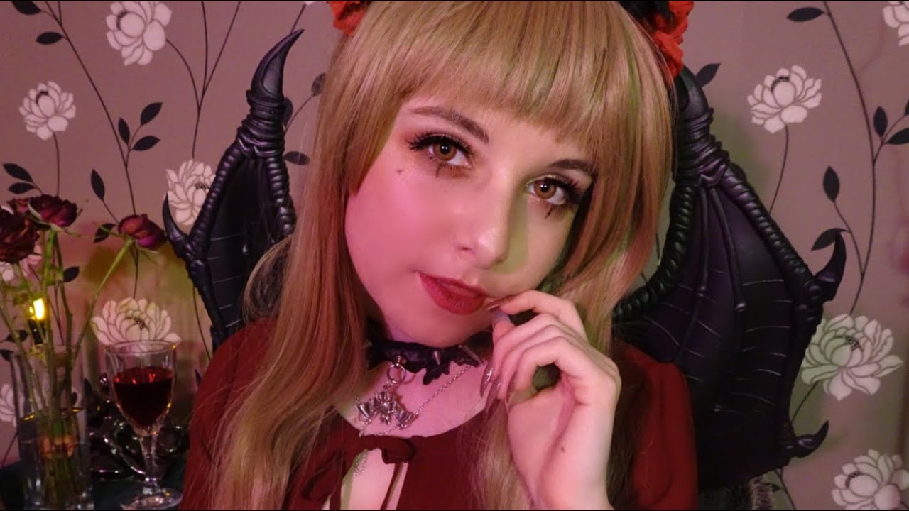 ♢ Making a Deal with Dixie the Succubus ASMR ♢ (Face Brushing, Soft Spoken, Mouth Sounds)