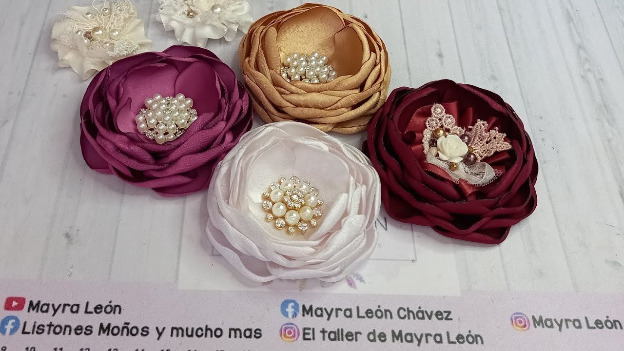 flores de tela |como hacer flores quemadas de tela paso a pasó | @mayraleon4265 31/12/21