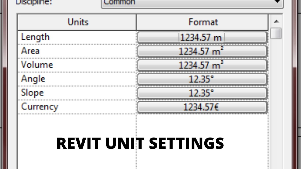 unit setup | how to change units in revit | revit unit settings er. mukhtar ansari