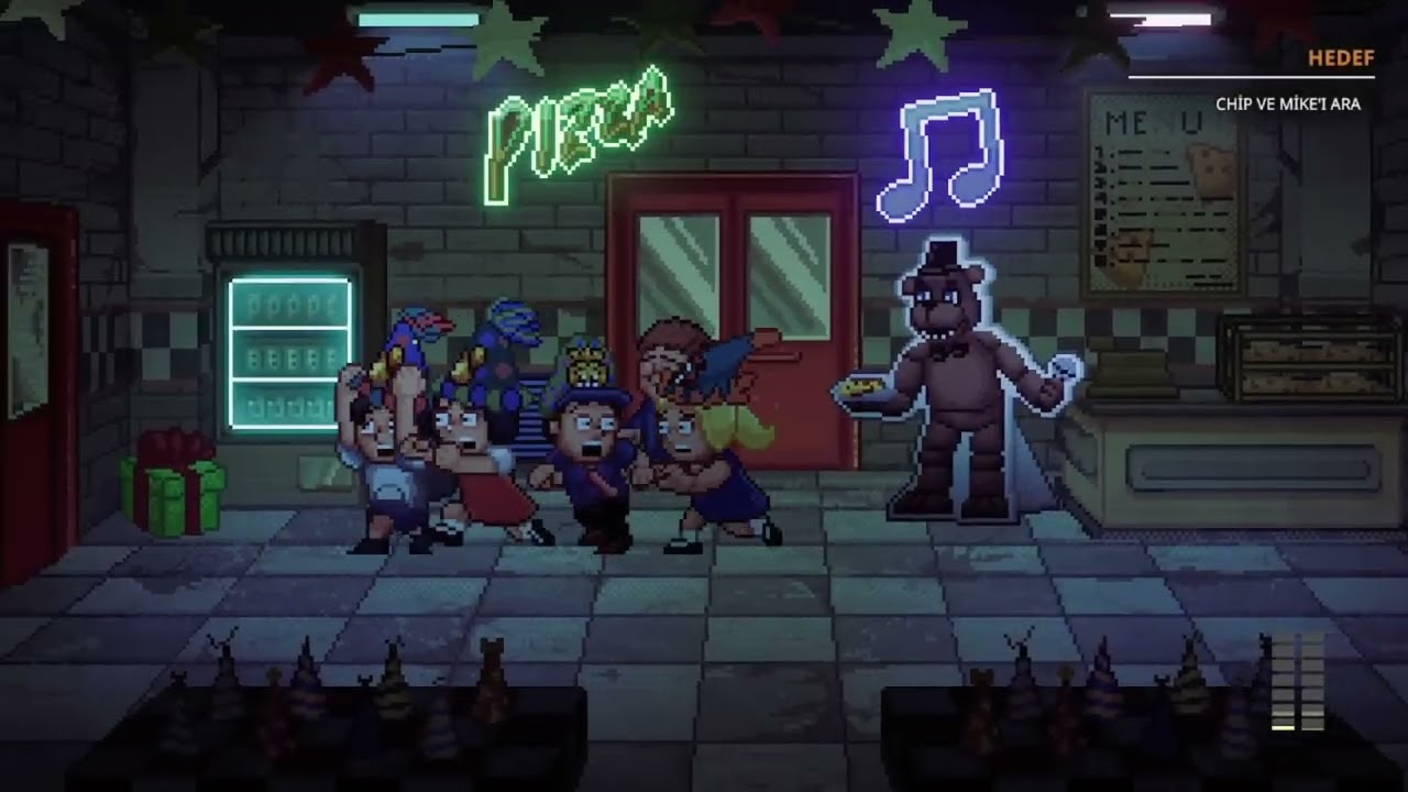 Türkçe özürlüsü(oyunda altyazı var) Fnaf into the pit oynuyor