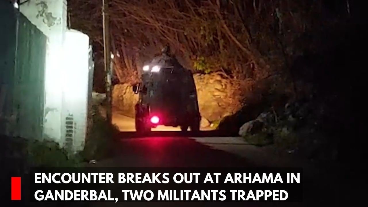 Encounter Breaks Out At Arhama In Ganderbal, Two Militants Trapped