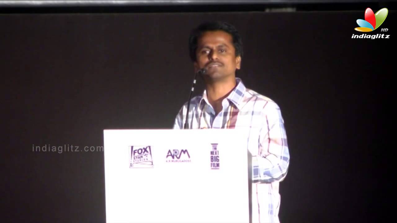 AR Murugadoss speaks about Raja Rani and Director Atlee | Audio Launch | Arya, Nayanthara