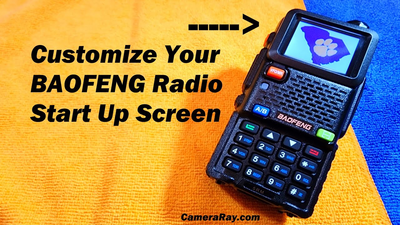 Customize Baofeng Radio Start Up Screen Image 5RM UV-17 More