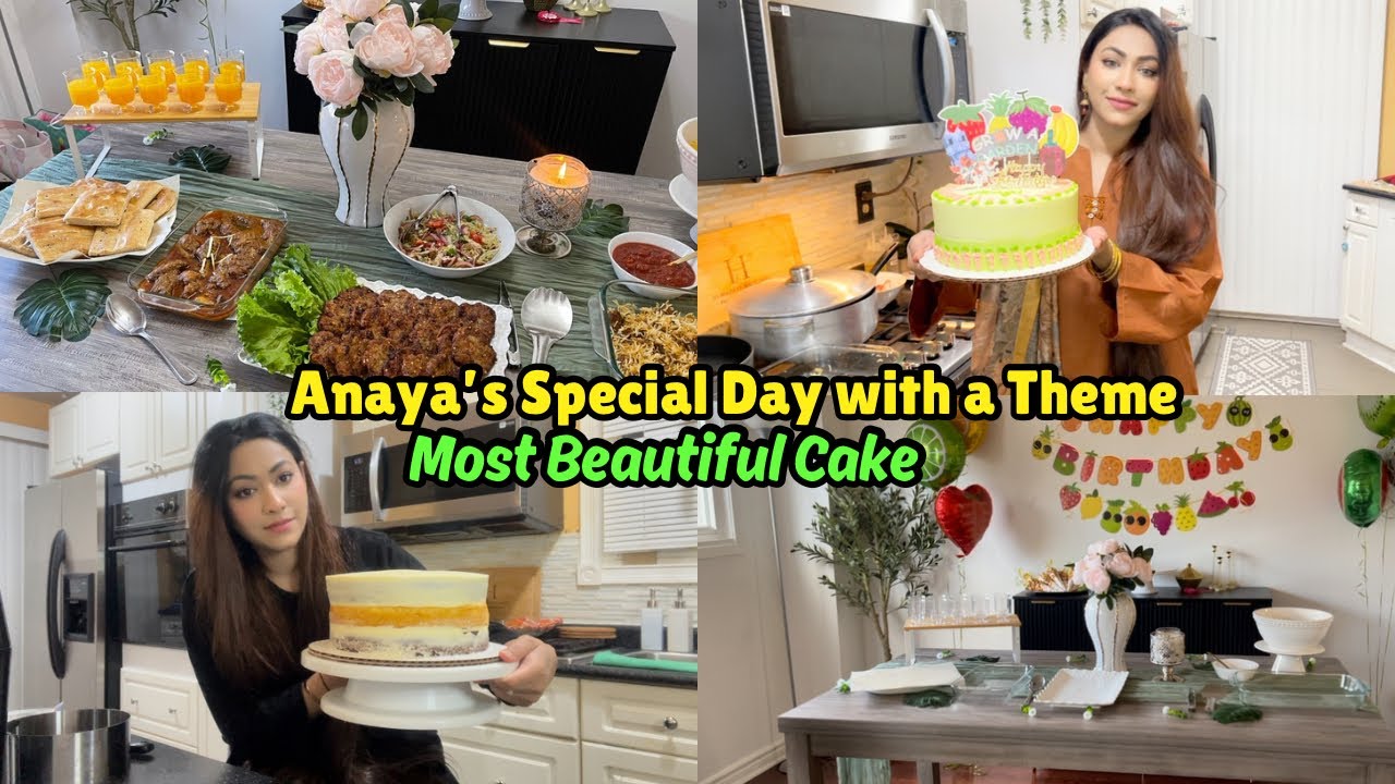 Anayas Birthday Celebration | Most beautiful theme Cake ever | Delicious Food Spread & Decor 