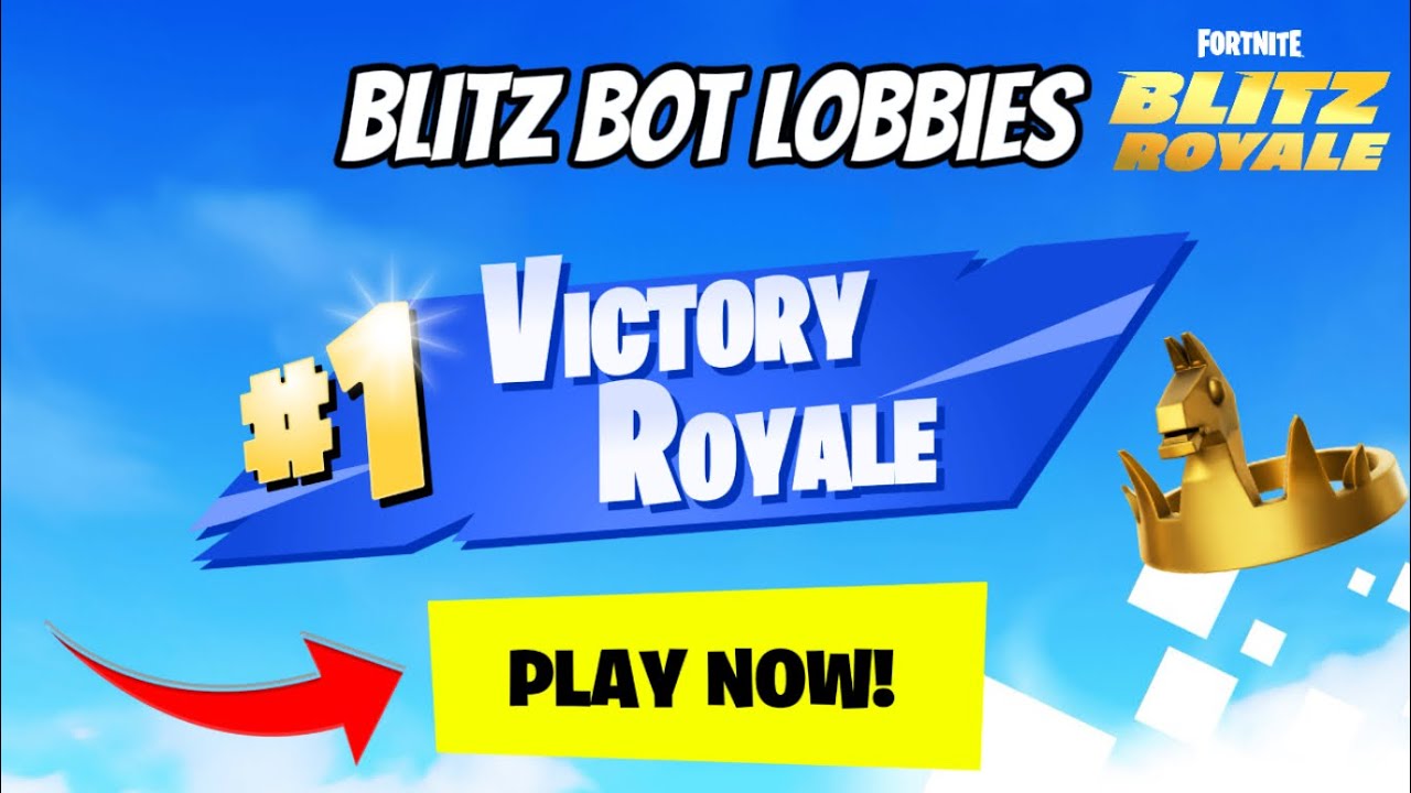 *НОВИНКА* Как быстро получать бот-лобби в режиме Blitz Royale и выигрывать короны в Fortnite, 6 г...