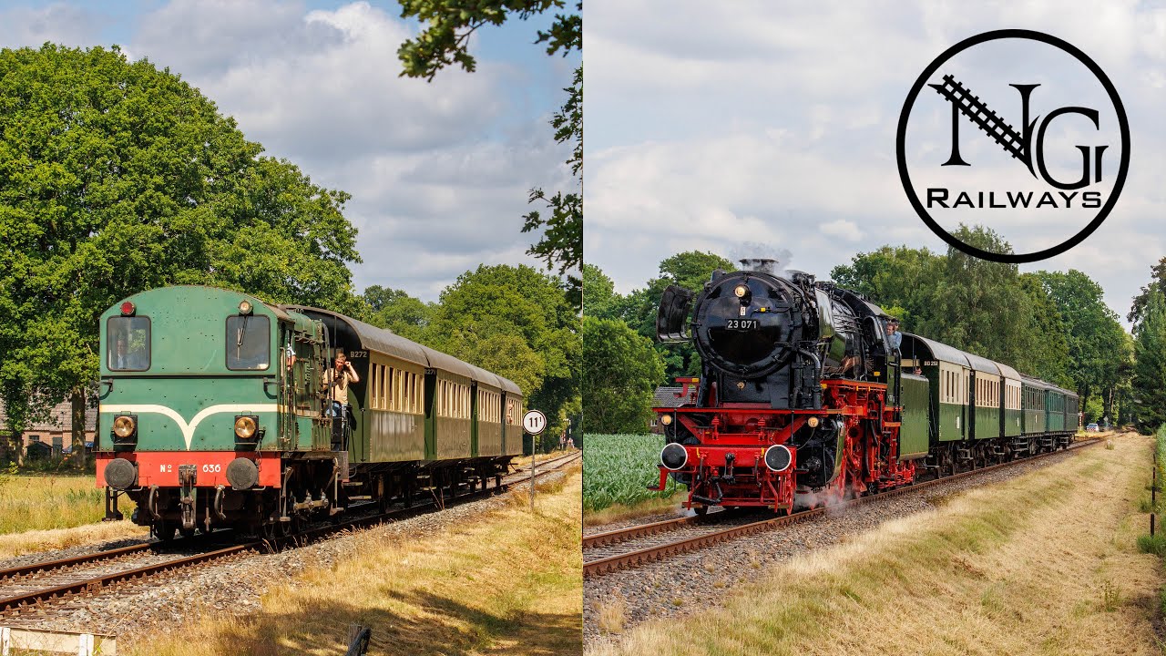 29 juni 2025 Stoom & diesel treinen volgens een historische dienstregeling bij de VSM