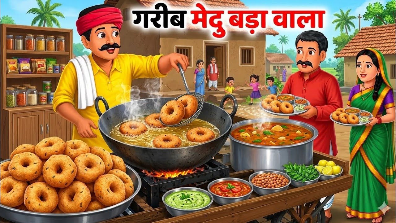 गरीब मेदु बड़ा वाला | Gareeb medu bada wala | Hindi Kahani | Cartoon Stories