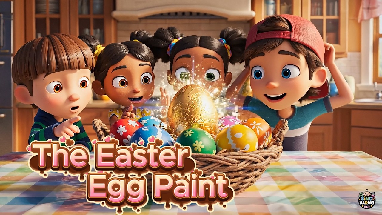 The Easter Egg Paint | Fun Easter Egg Decorating Song for Kids