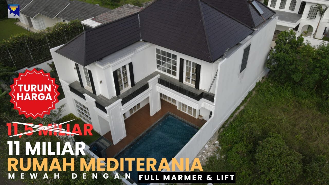 Rumah Mewah Kontemporer 2 Lantai |  Full Marmer & Lift | Sentul City