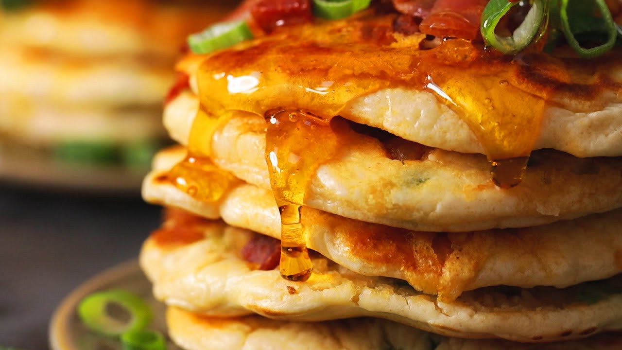 Savoury Pancakes with Chorizo and Homemade Chilli Butter