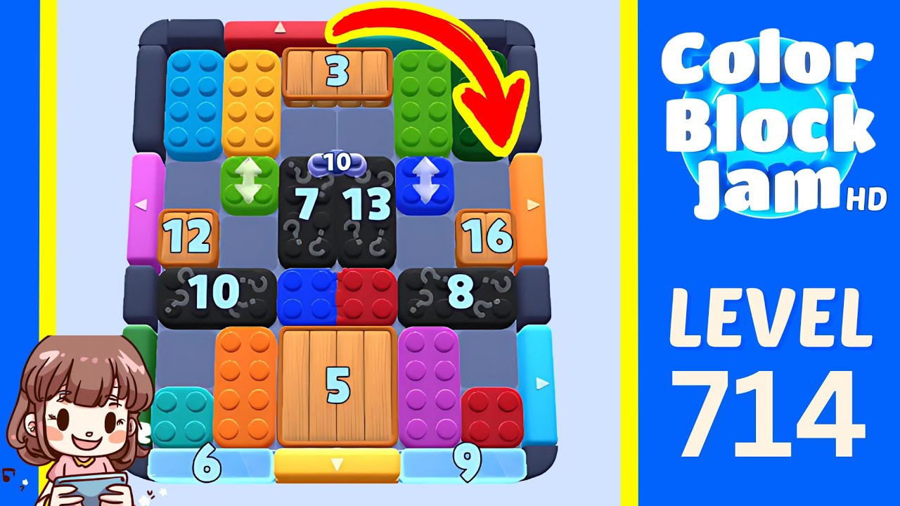 Color Block Jam Level 738 (714) Solution Walkthrough