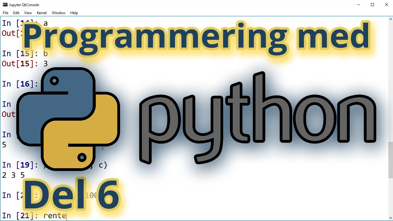 Python 6 - Objekter, klasser og metoder