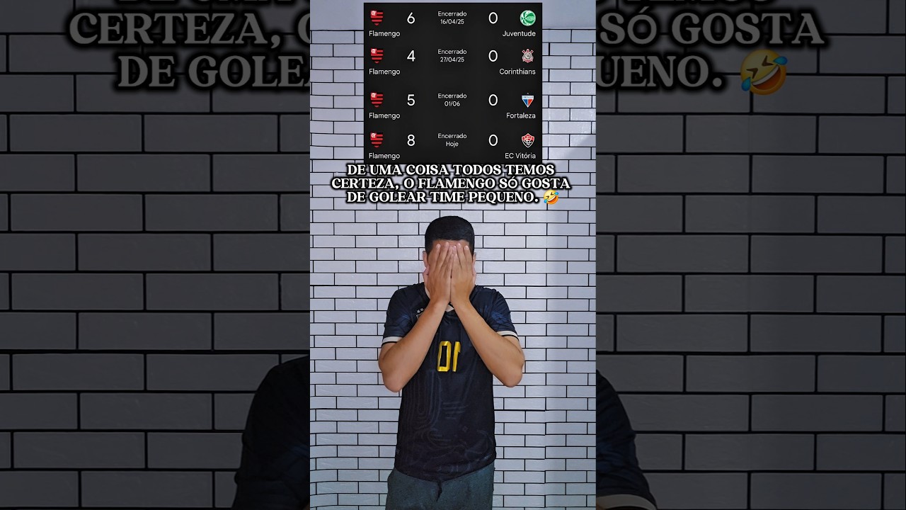 O Flamengo &eacute; dono da maior goleada. Flamengo 8 x 0 Vit&oacute;ria, #messi #neymar #cr7 #flamengo