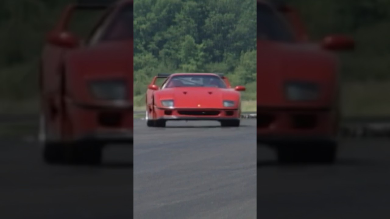 Doing laps in a Ferrari F40 with Peter Klutt