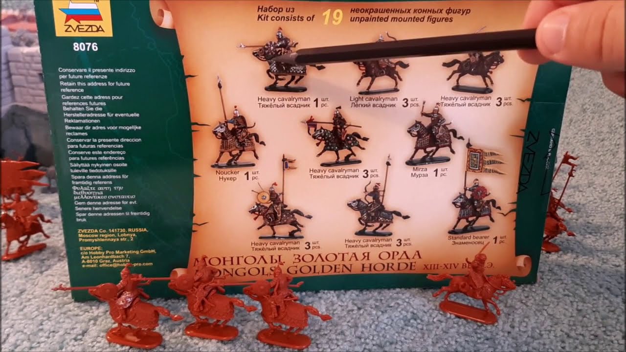 Солдатики 1/72 Французские Рыцари vs Монголы