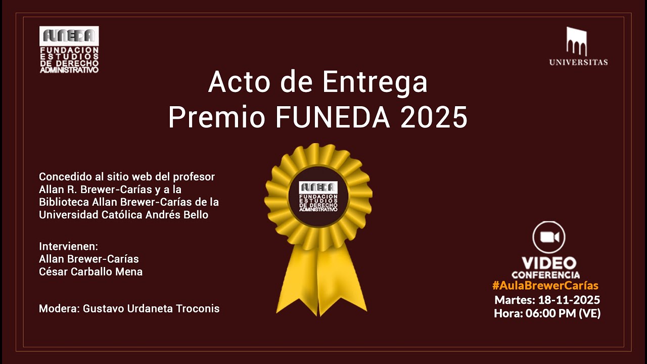 Acto de Entrega del Premio FUNEDA 2025