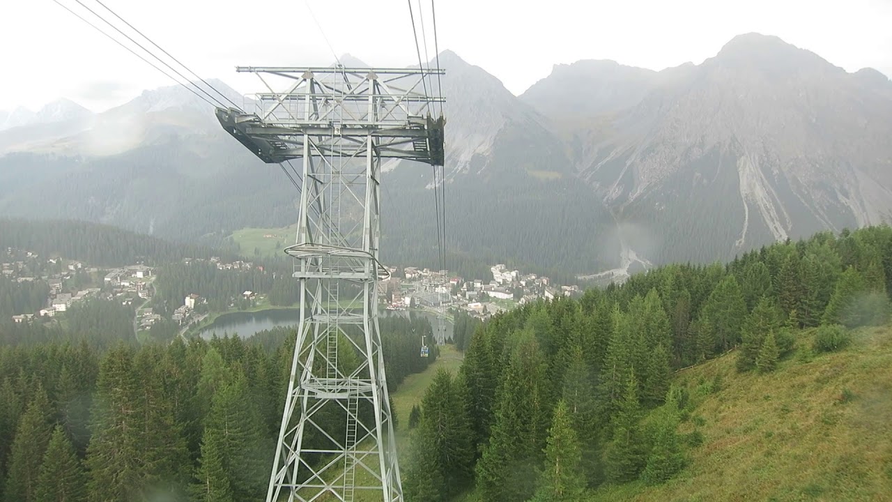 Luftseilbahn Weisshorn Tschuggen - Arosa Talfahrt