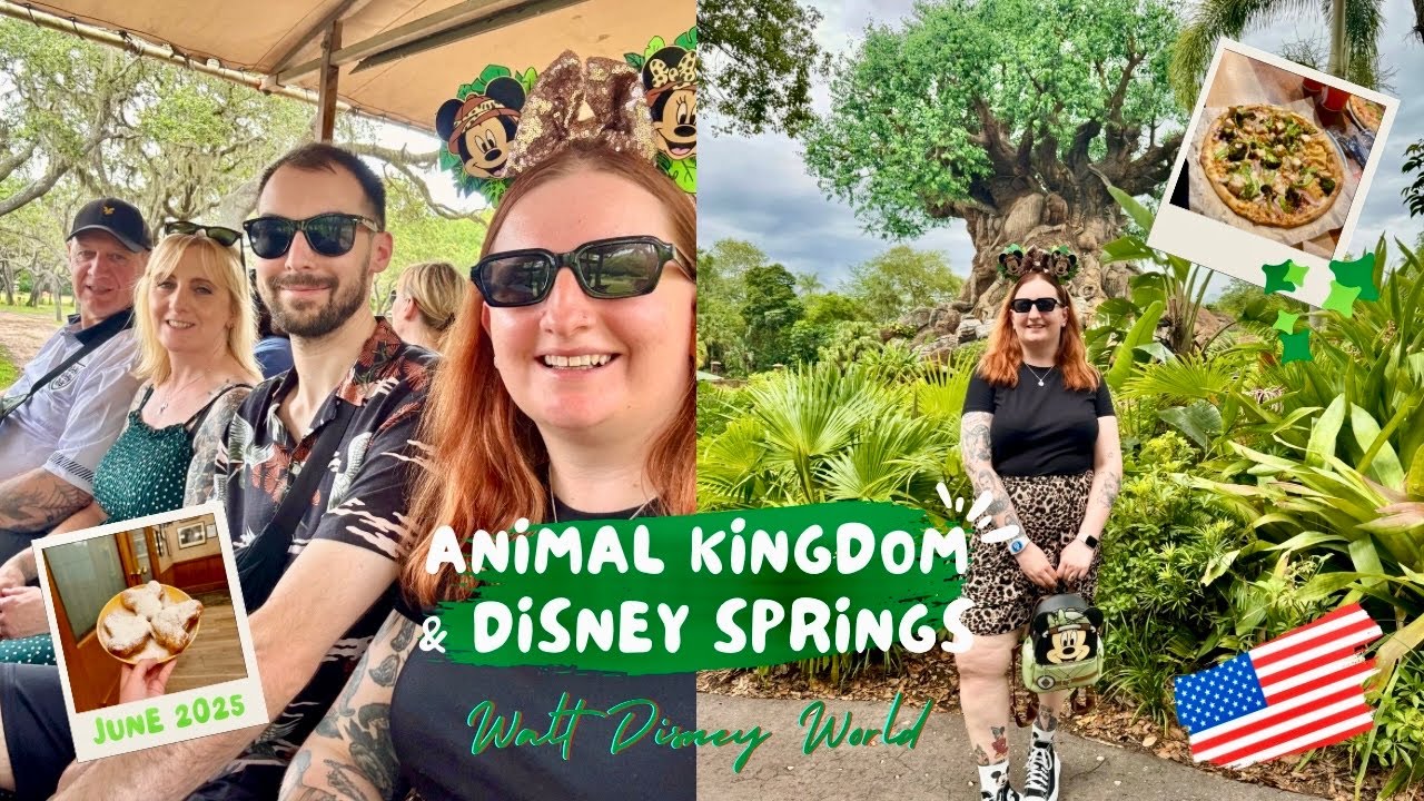 ANIMAL KINGDOM & DISNEY SPRINGS 🌳🐭 Tusker House breakfast, Safari & merch shopping 🛍️ | adoseofapril