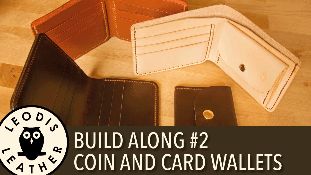 Leather Build along #2: Coin and Card Wallets
