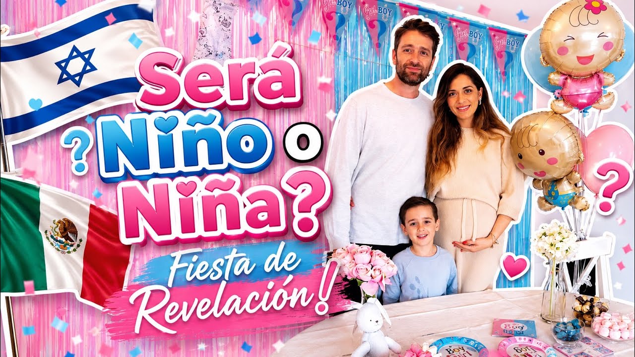 🥳👶🏻 REVELACIÓN DE GENERO DEL BEBÉ (Niño o Niña) 🩷💙 Familia Amuzkis
