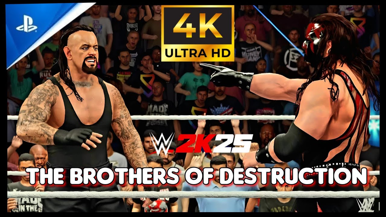 Brothers of Destruction Destroy CM Punk & Seth Rollins | WWE 2K25 Gameplay (PS54K Ultra HD)