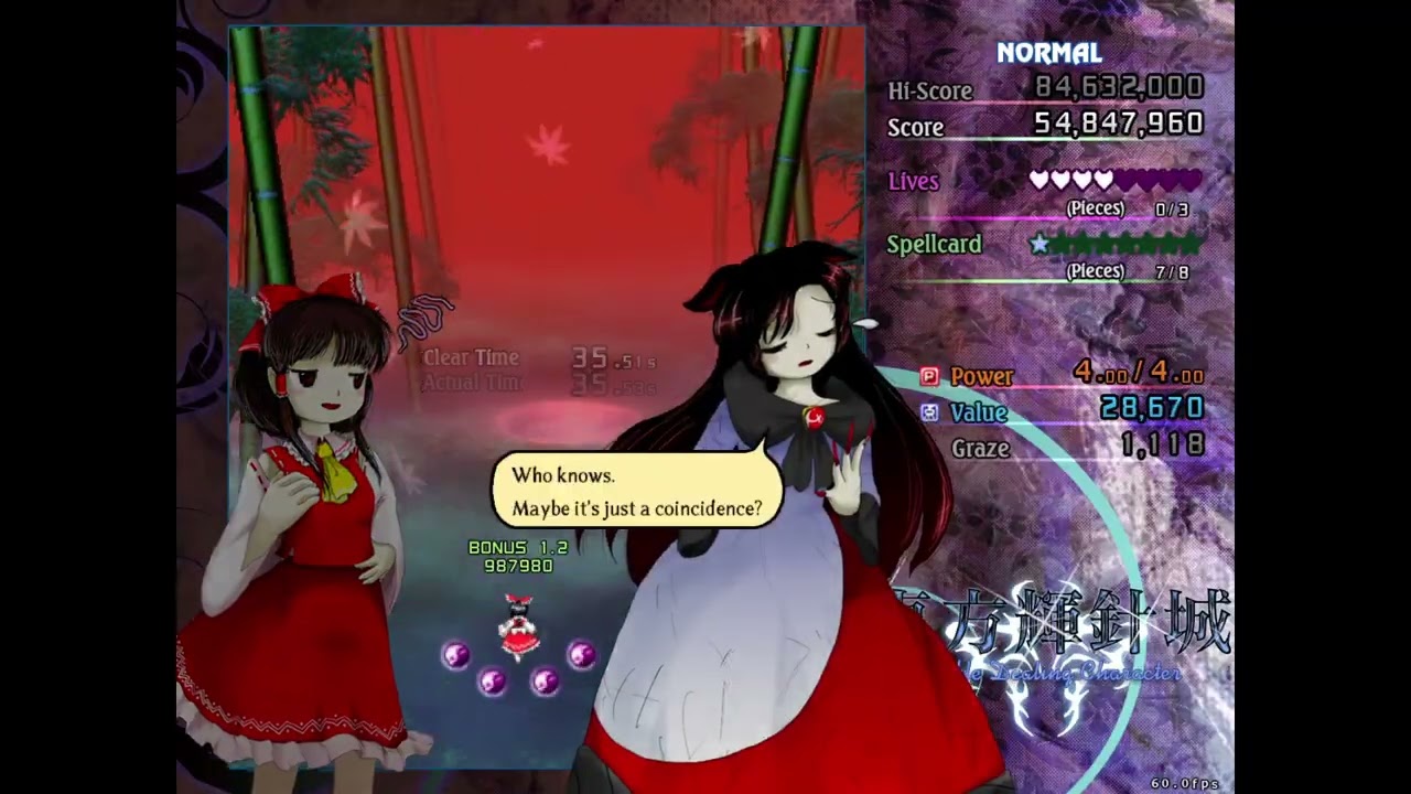 Beating Touhou 14