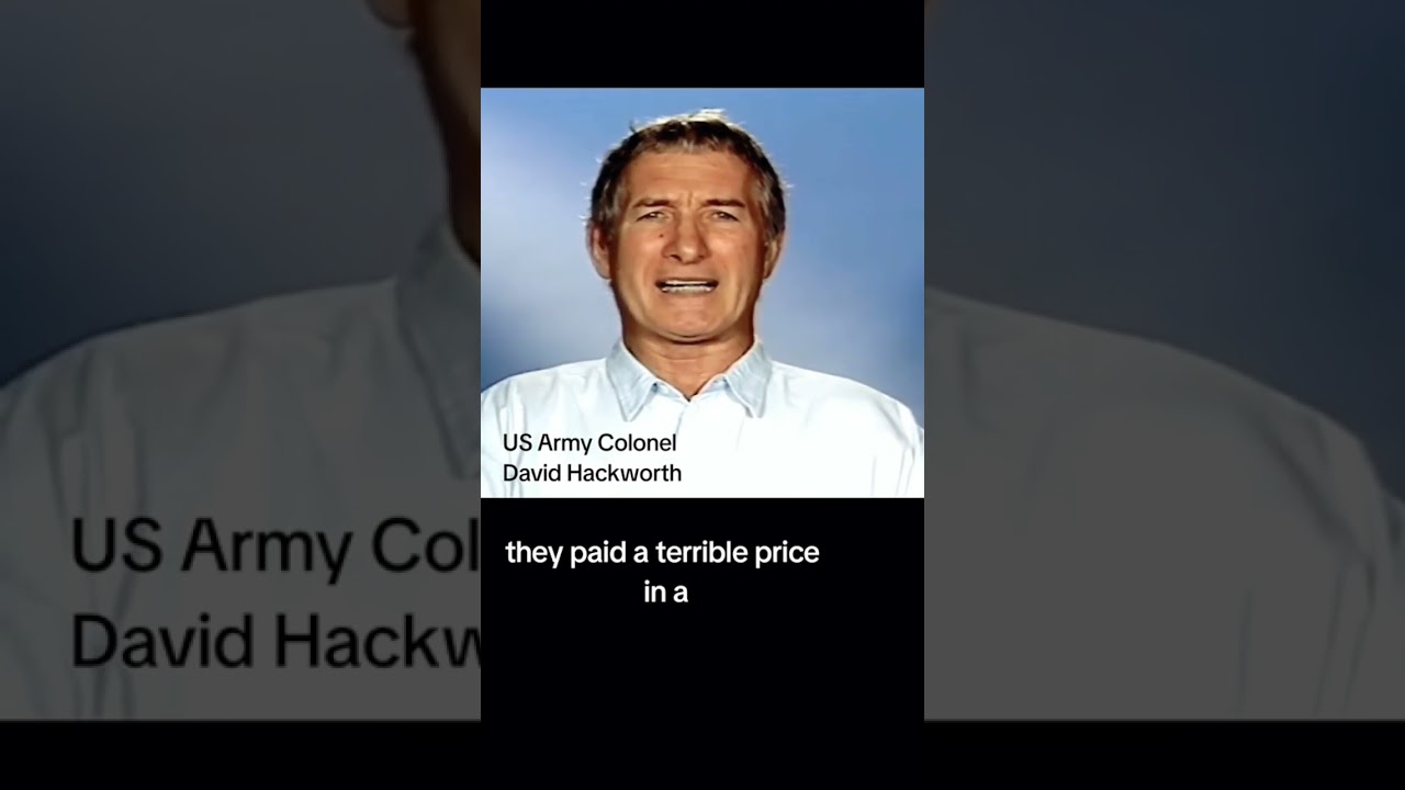 Colonel David Hackworth talks about the movie  