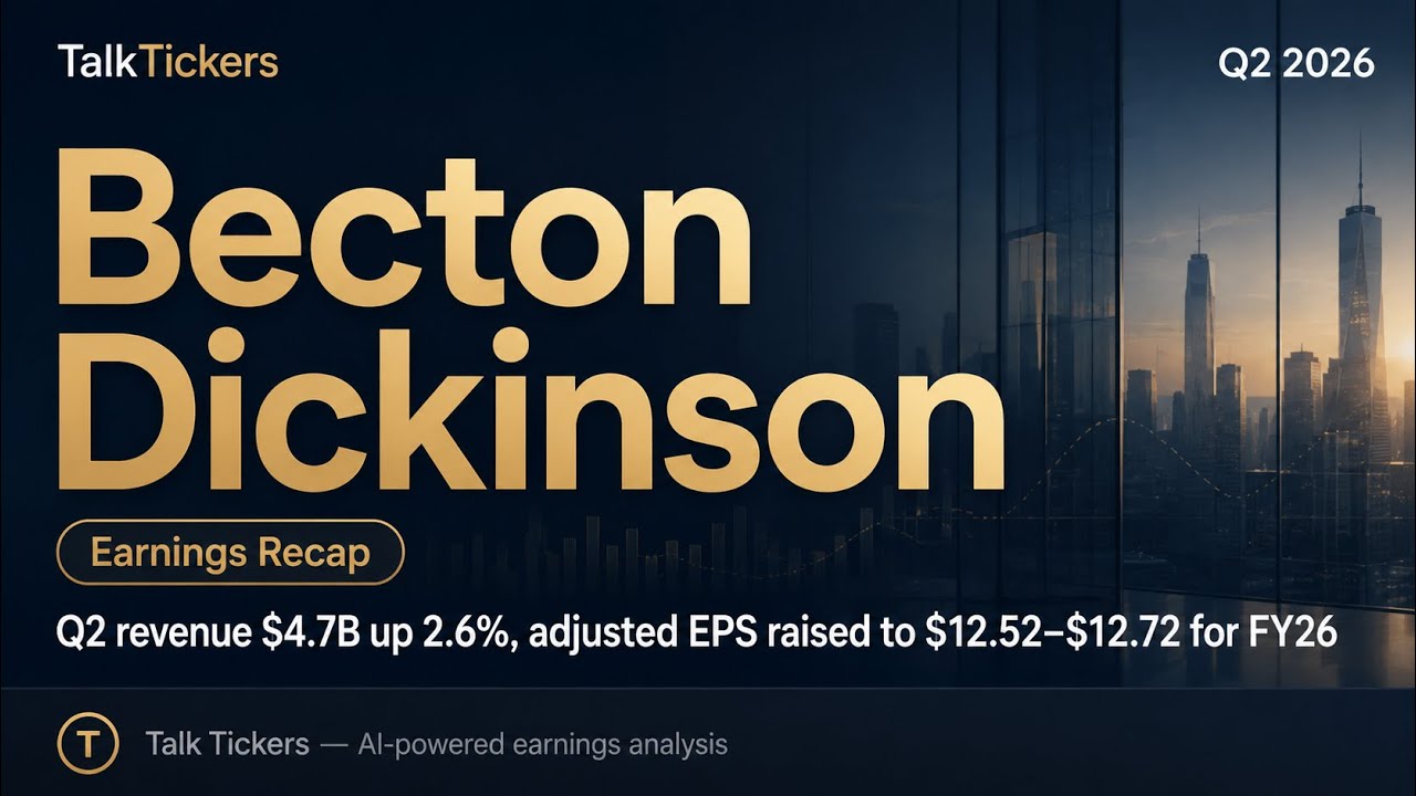 Becton Dickinson Q2 2026 Earnings: Growth, Innovation & Strategy Update