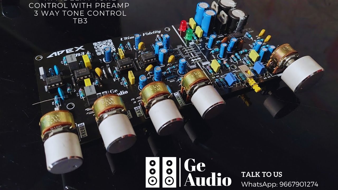 APEX TB3 3 WAY TONE CONTROL AND PREAMP  TB1 FROM GE AUDIO ULTIMATE SOLUTION FOR AUDIO LOVERS