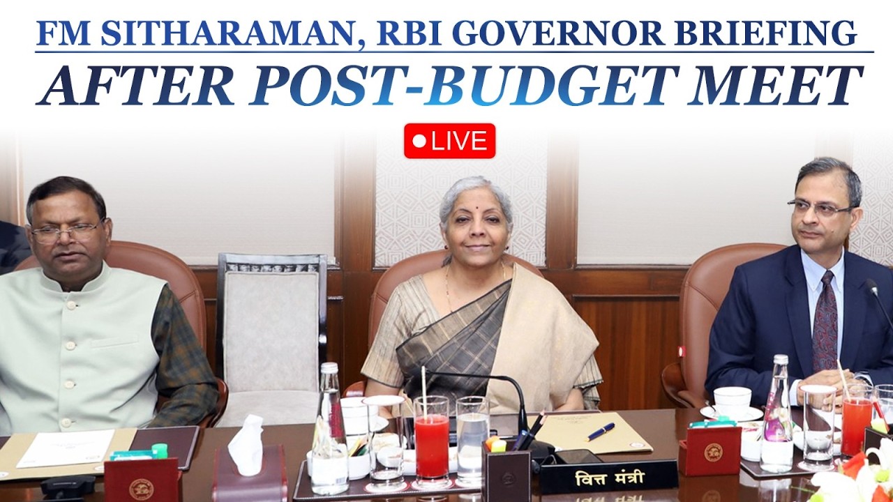 FM Sitharaman, RBI Governor Sanjay Malhotra briefs media after customary Post-Budget Meet