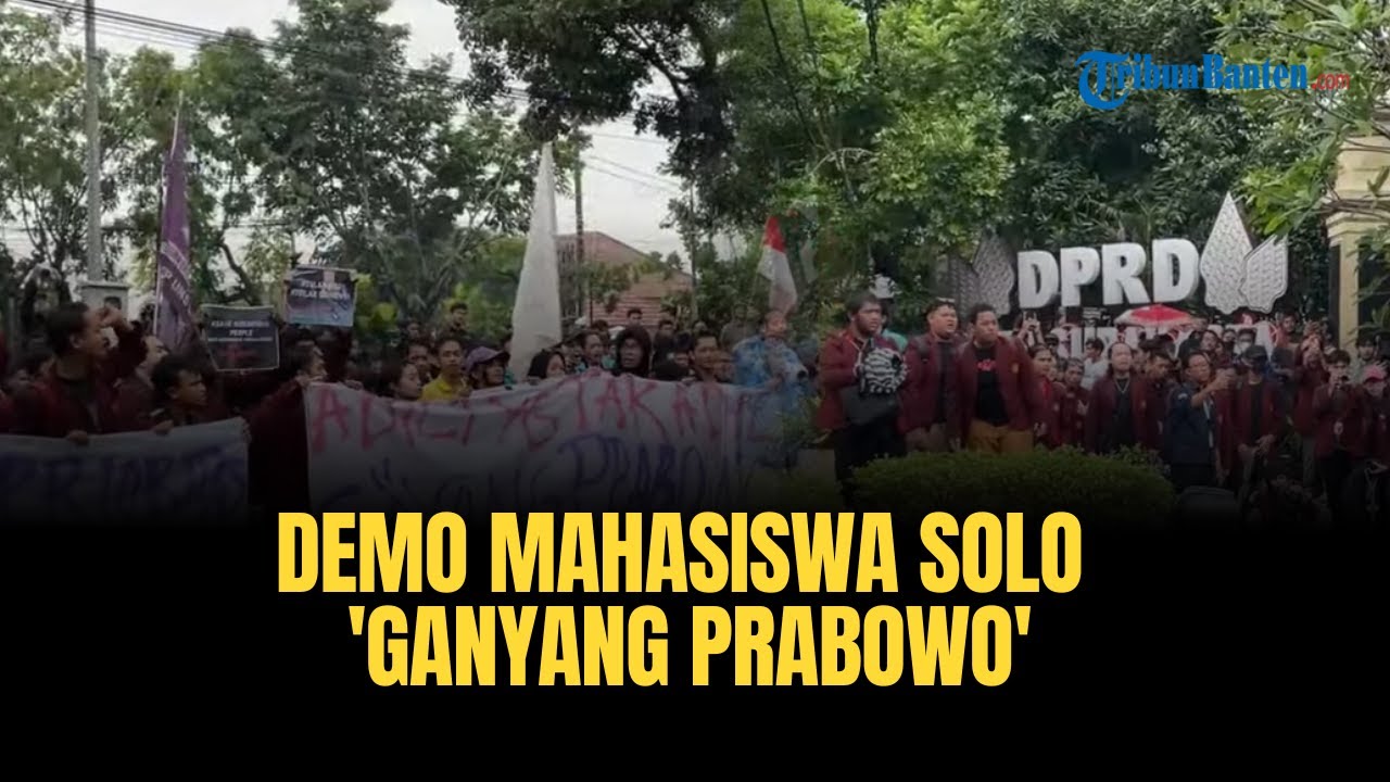 🔴Nyaris Ricuh! Demo Mahasiswa Solo  Soal MBG & Efisiensi, Bawa Spanduk Ganyang Prabowo