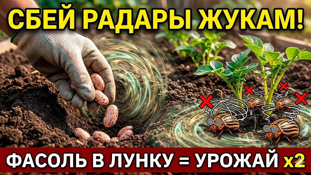 Фасоль в Лунку = Двойной Урожай и Ноль Жуков: Технология «Сбитых Радаров»