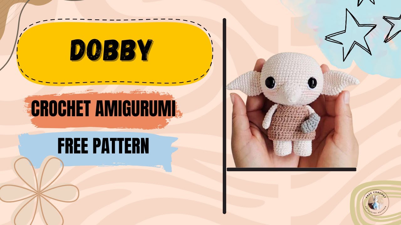 Amigurumi Dobby Crochet Free Pattern | Cute Wizard Doll