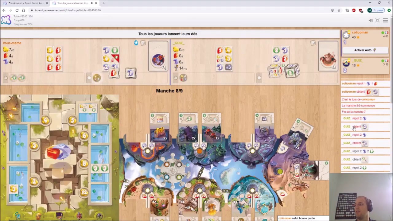 Board Game Arena : Dice Forge, stratégies de base